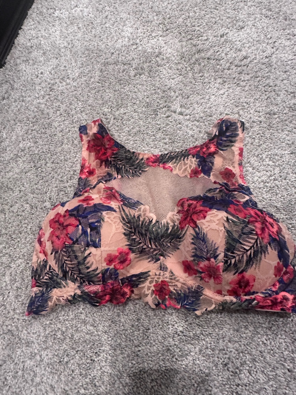 PINK Victoria's Secret Floral Lace Bralette